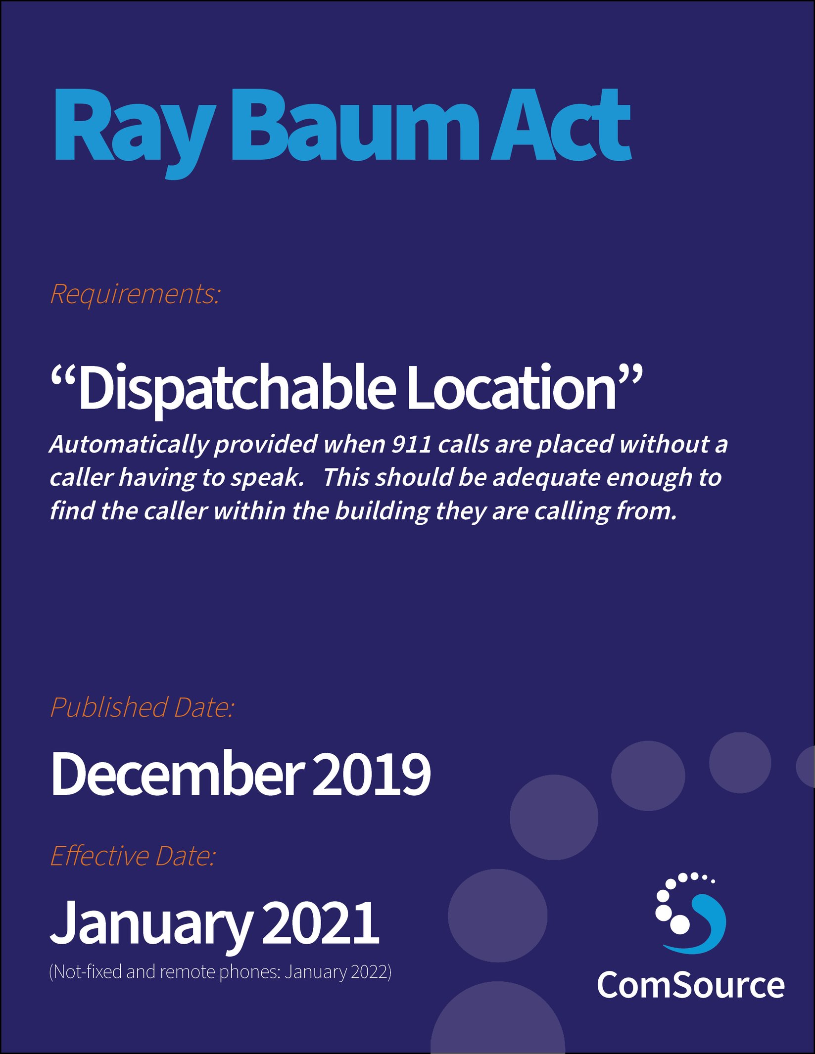 Kari's Law & the Ray Baum Act